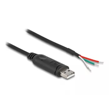DELOCK adapterikaapeli USB 2.0 Type-A sarjaporttiin RS-485 2 m musta