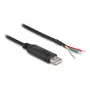 DELOCK adapterikaapeli USB 2.0 Type-A sarjaporttiin RS-485 2 m musta