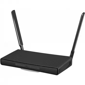 Pöytäreititin MikroTik hAP ac³ Dualband Wi‑Fi 5, Qualcomm IPQ4019 719 MHz, 5x Gigabit RJ‑45, 1x USB, PoE, 2 ulkoista antennia, musta