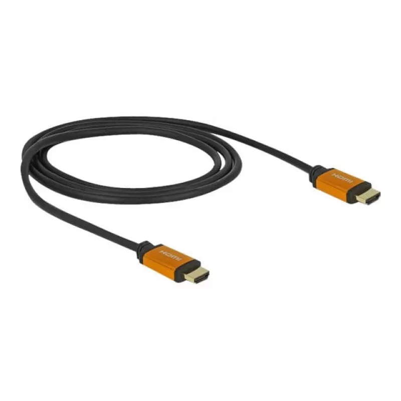 HDMI-kaapeli DeLOCK 85727 1 m tyyppi A uros-uros musta kulta