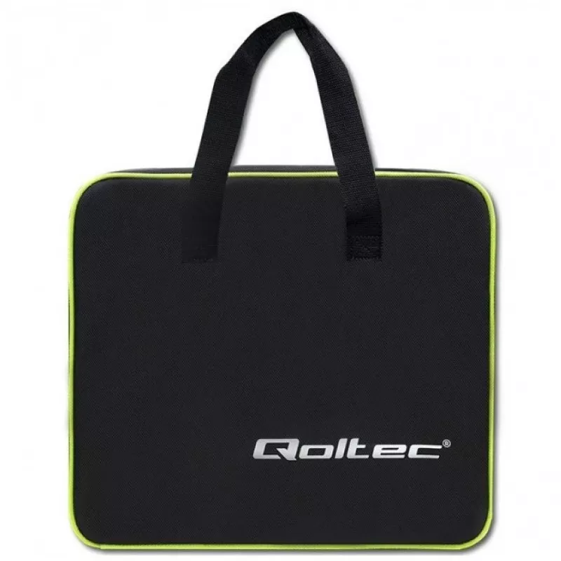 Qoltec 52465 mobiililaturi sähköautolle 2-in-1 Type2 säädöllä | 3,5 kW | 230 V | LCD | kannettava | wallbox | 5 m