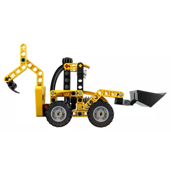 Rakennussarja LEGO Technic Backhoe Loader 42197 — nivelohjaus, toimiva kuormaaja, 104 osaa, suositeltu ikä 7+