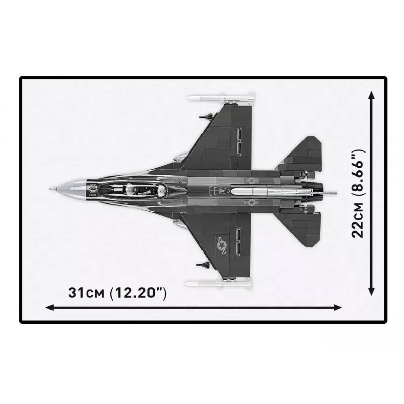 Rakennussarja Cobi F-16D Fighting Falcon, 436 osaa, mittakaavaa ei ilmoitettu