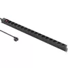 Qoltec alumiininen PDU RACKiin | 16A | 16 x Schuko | pystysuora | 1,8 m