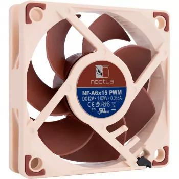 Kotelotuuletin Noctua NF-A6x15 PWM 60mm, PWM-ohjaus, hiljainen rakenne