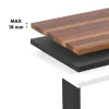 Ergo Office sähköisesti korkeussäädettävä työpöytä, enintään korkeus 1160 mm, enintään - 80 kg, ilman istuma-seisoma-pöytätasoa, musta, ER-400 B