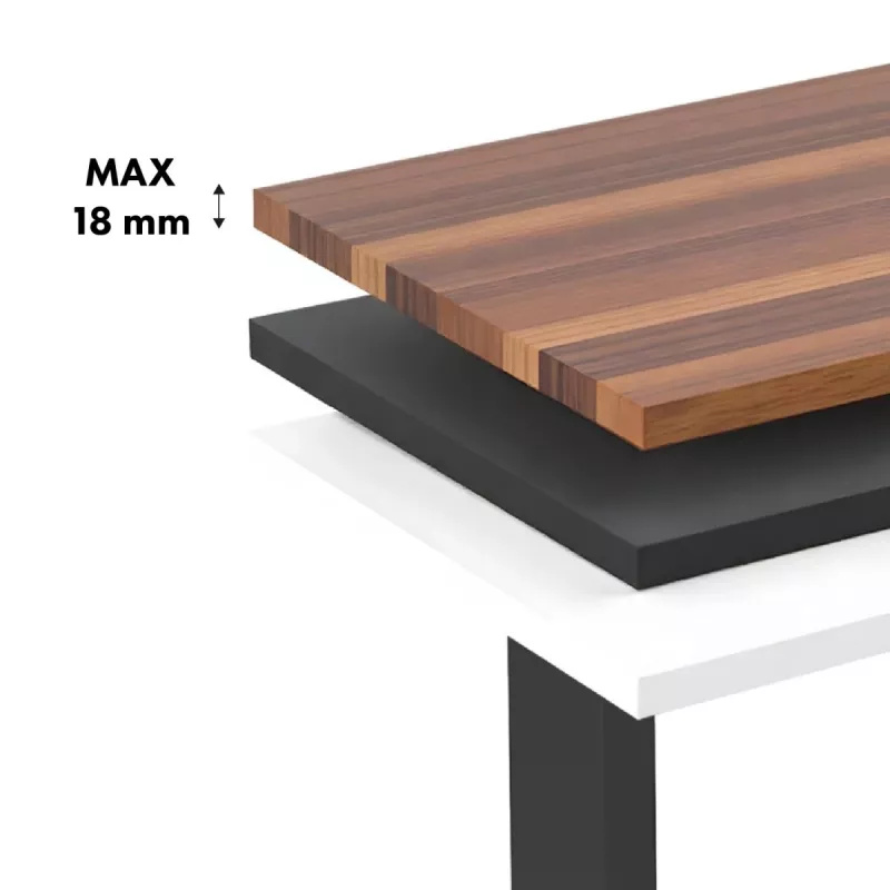 Ergo Office sähköisesti korkeussäädettävä työpöytä, enintään korkeus 1160 mm, enintään - 80 kg, ilman istuma-seisoma-pöytätasoa, musta, ER-400 B