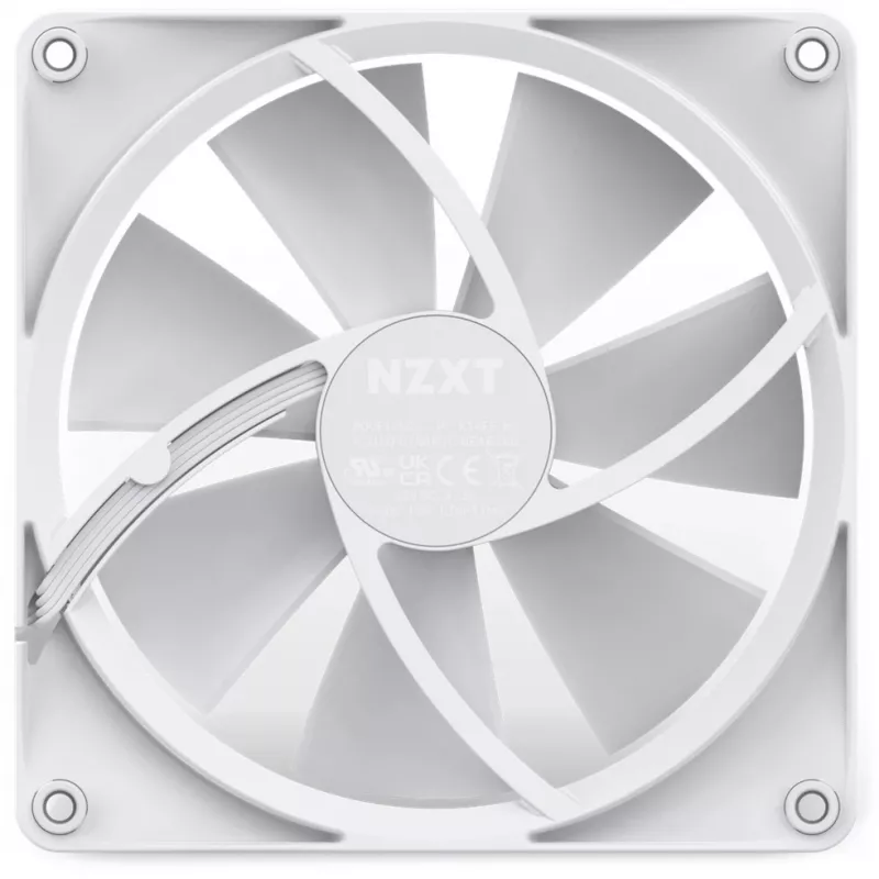 NZXT F140 RGB 140mm valkoinen yksittäinen tuuletin
