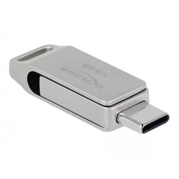 USB-muistitikku DeLOCK 128 GB USB-C Type-A kääntömalli