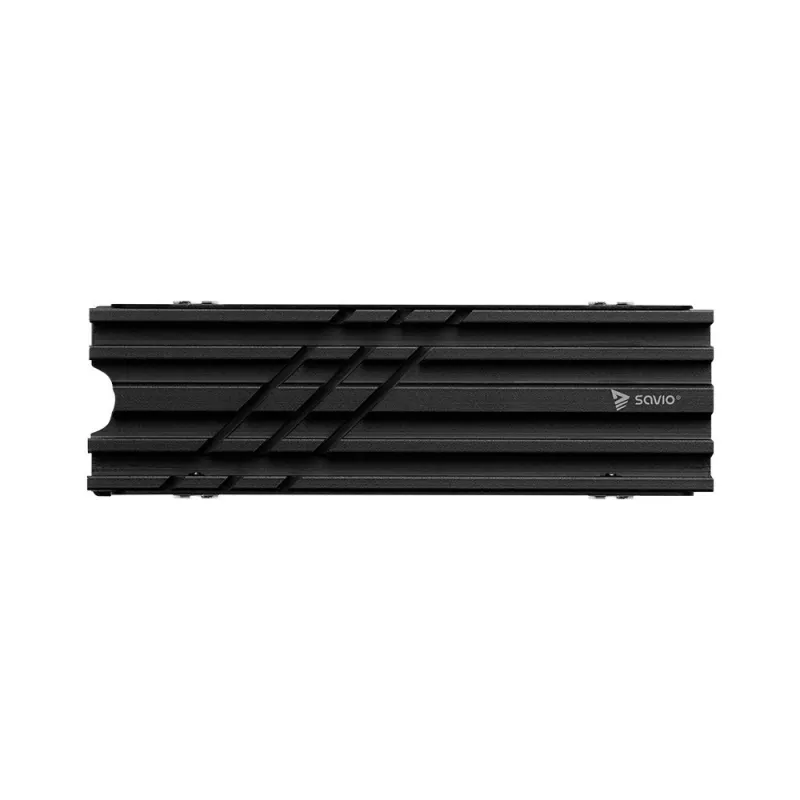 SAVIO AK-60 M.2 NVMe 2280 -levyn jäähdytin, musta
