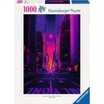 Palapeli Ravensburger New York in Neon, 1000 palaa, aikuisten palapeli