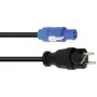 Virtakaapeli PSSO POWERCON 5 m H07RN-F 3G1.5 – virtakaapeli PowerCON-pistokkeella, 5 m pituus, H07RN-F-kumi, 3×1,5 mm²