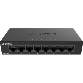 D-Link DGS-108GL hallitsematon Gigabit Ethernet (10/100/1000) musta