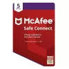 McAfee Safe Connect VPN 5 laitetta 1 vuoden avain, Global