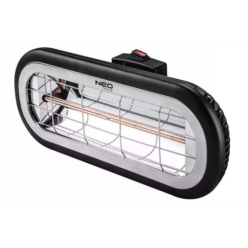 NEO TOOLS 90-032 sähköinen infrapunalämmitin sisä- ja ulkokäyttöön 2000 W musta