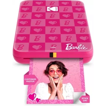 Barbie x Kodak STEP Slim Instant Mobile Photo Printer Colour ZINK 2x3'' 1ppm, Bluetooth, pinkki