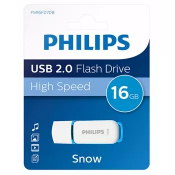 Philips FM16FD70B USB-muistitikku 16 GB USB Type-A 2.0 sininen, valkoinen