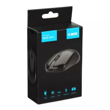 iBOX i007 johdollinen optinen hiiri, musta