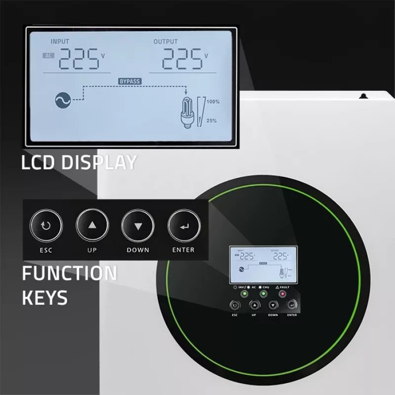 Hybridi-aurinkoinvertteri off-grid 6200W | 120A