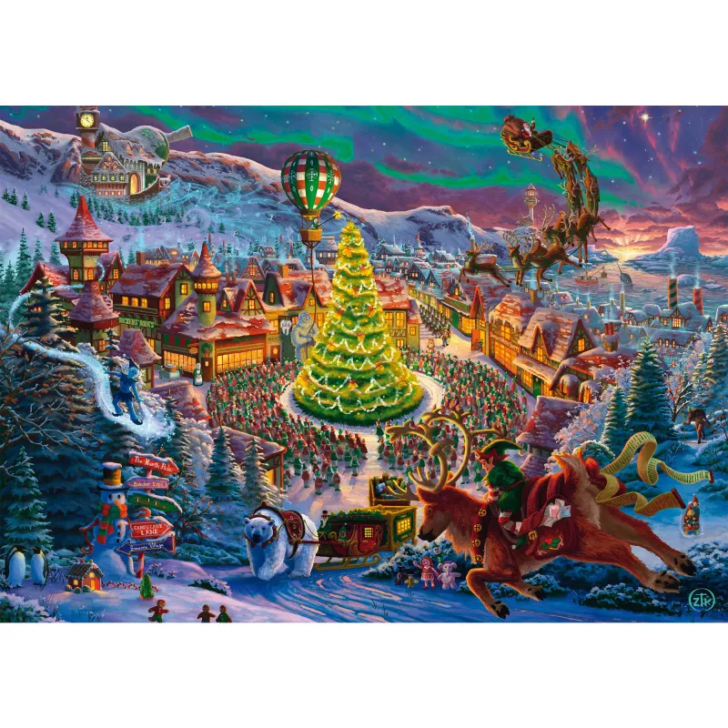 Palapeli Schmidt Spiele Zac Kinkade Santa's North Pole — 1000 palaa