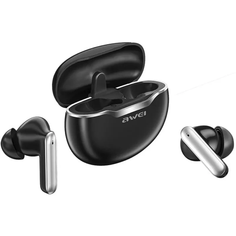 Awei kuulokkeet Bluetooth 5.3 T50 TWS latauskotelo /musta