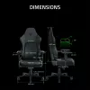 Pelituoli Razer Iskur V2 pehmustettu istuin musta