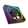 Kotelotuuletin MODECOM VOLCANO LOOP 120 ARGB Reverse Fan musta 120 mm PWM 400–1400 RPM ARGB-liitin
