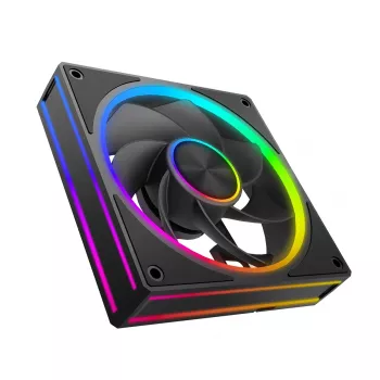 Kotelotuuletin MODECOM VOLCANO LOOP 120 ARGB Reverse Fan musta 120 mm PWM 400–1400 RPM ARGB-liitin