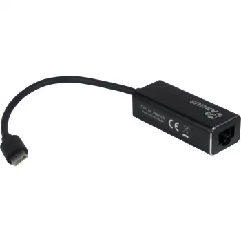 Inter-Tech Argus IT-811 - verkkosovitin - USB-C - Gigabit Ethernet - musta (88885438)
