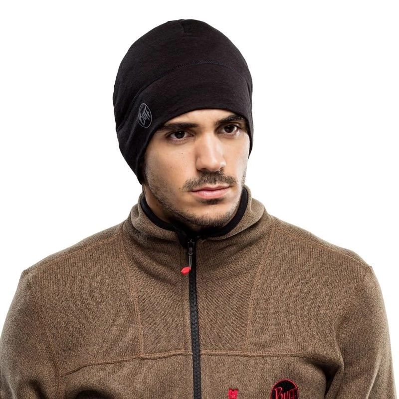 BUFF MERINO LIGHTWEIGHT BEANIE SOLID musta onesize pipo Standard