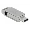 USB-muistitikku DeLOCK 64 GB USB-C Type-A kääntyvä metallikotelo