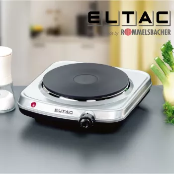 Lämpölevy Rommelsbacher ELTAC EK 18 — yksittäinen keittolevy, 1500 W, hopean metallinen