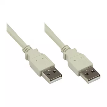 Good Connections USB2.0 -kaapeli A-A harmaa 1,8 m