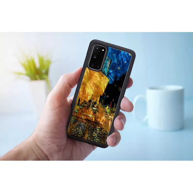 iKins suojakotelo Samsung Galaxy S20:lle – musta, Caféterrasse-muotoilu