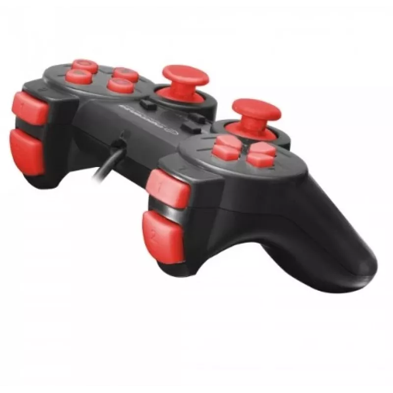 Esperanza EGG106R peliohjain gamepad PC,Playstation 2,Playstation 3 analoginen / digitaalinen USB 2.0 musta,punainen