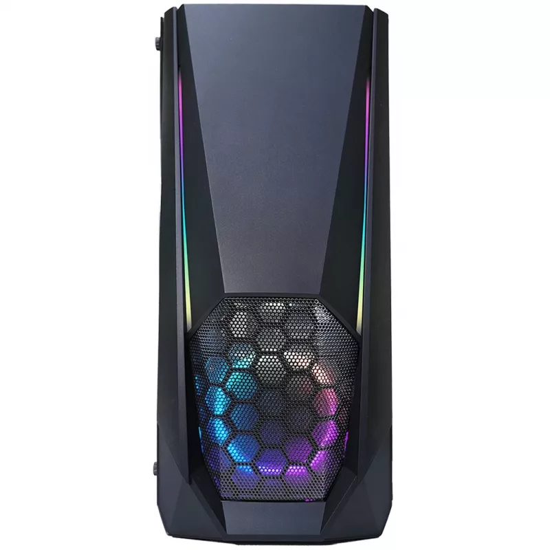 Xilence Xilent Blast X505.ARGB pelitietokonekotelo, RGB ATX midi-torni, musta (XG141)