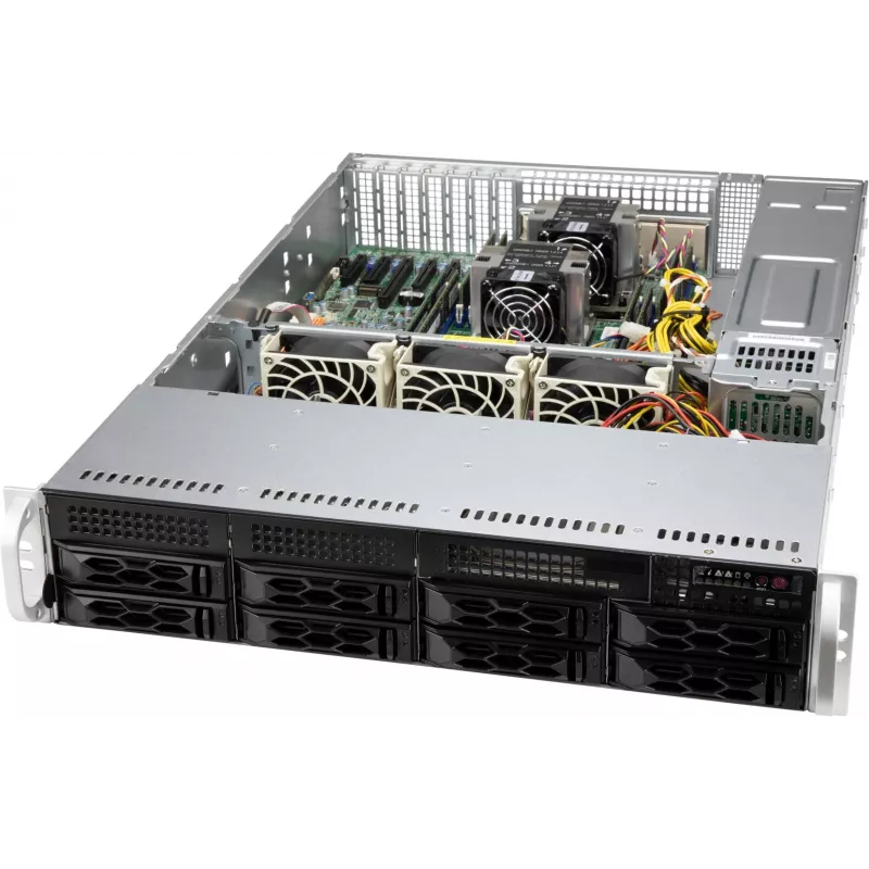 Supermicro CSE-LA25TQC-R609LP tietokonekotelo rack musta 600 W