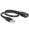 USB-kaapeli DeLOCK 35 cm USB 2.0 83498 musta