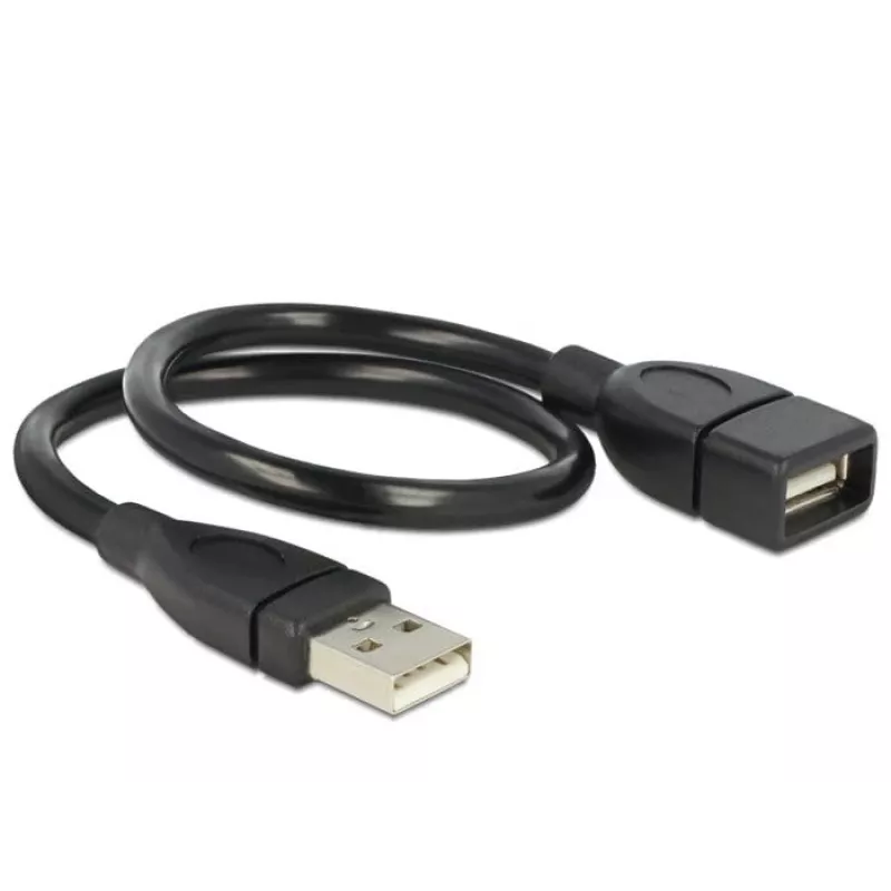 USB-kaapeli DeLOCK 35 cm USB 2.0 83498 musta