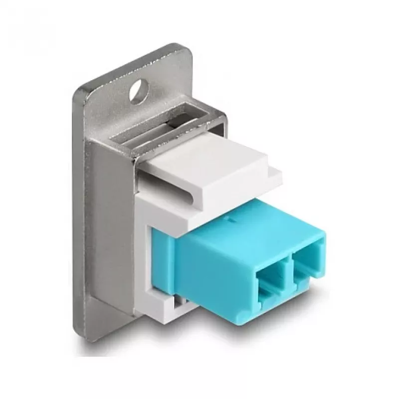 DeLOCK Keystone-moduuli 90888 litteä aqua hopea valkoinen LC