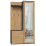 Eteiskaappi Top e shop GARD DUO ANT/ART KPL — 2 kierto-ovea, lastulevy, 1000×350×1800 mm