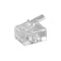 Microconnect KON501-10R johdinliitin RJ-11 6P4C läpinäkyvä