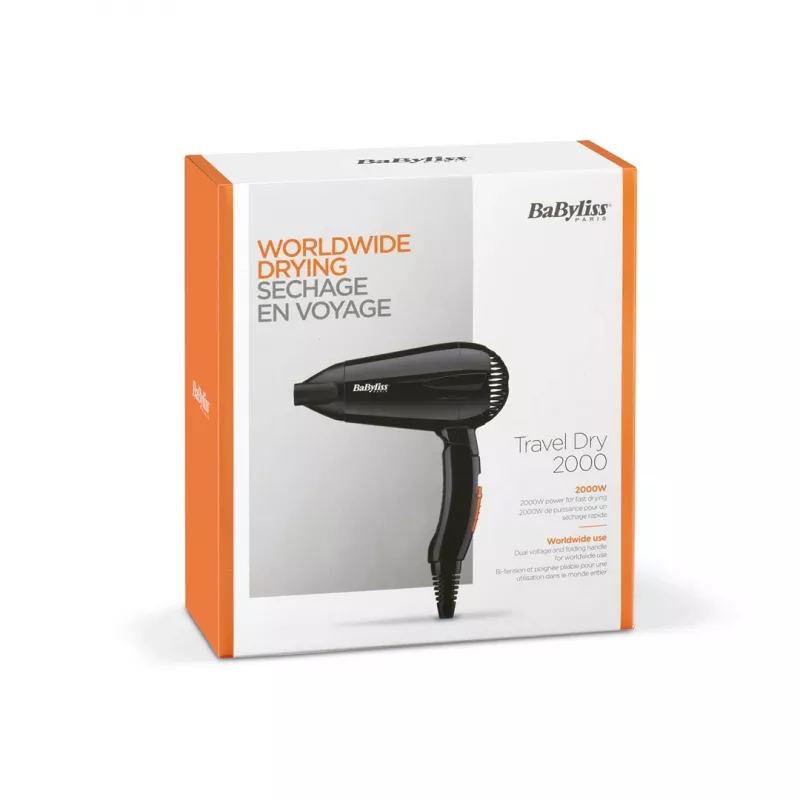 BaByliss Travel Dry 2000 5344E matkahiustenkuivaaja