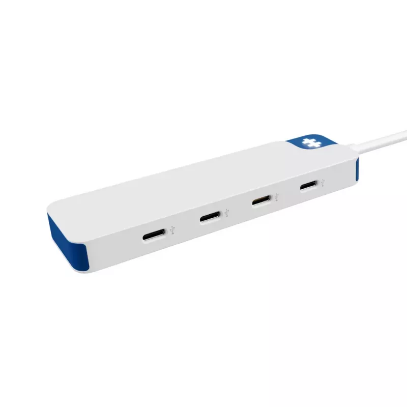 Hyper HyperDrive Flex 4-porttinen USB-C-keskitin, valkoinen/sininen | HD5201BUGL