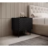 Yöpöytä Cama ONDA 50x40x54 cm musta MDF/lastulevy 2 kpl:n sarja