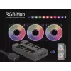 Delock - RGB LED valokeskitin - 10 liitäntää - musta (64128)