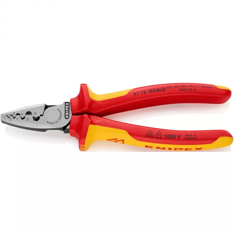 Kaapeli-puristuspihti Knipex 97 78 180