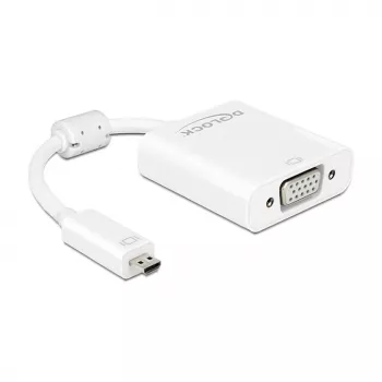 USB-näytönohjainadapteri DeLOCK 65557 1920 x 1080 pikseliä valkoinen