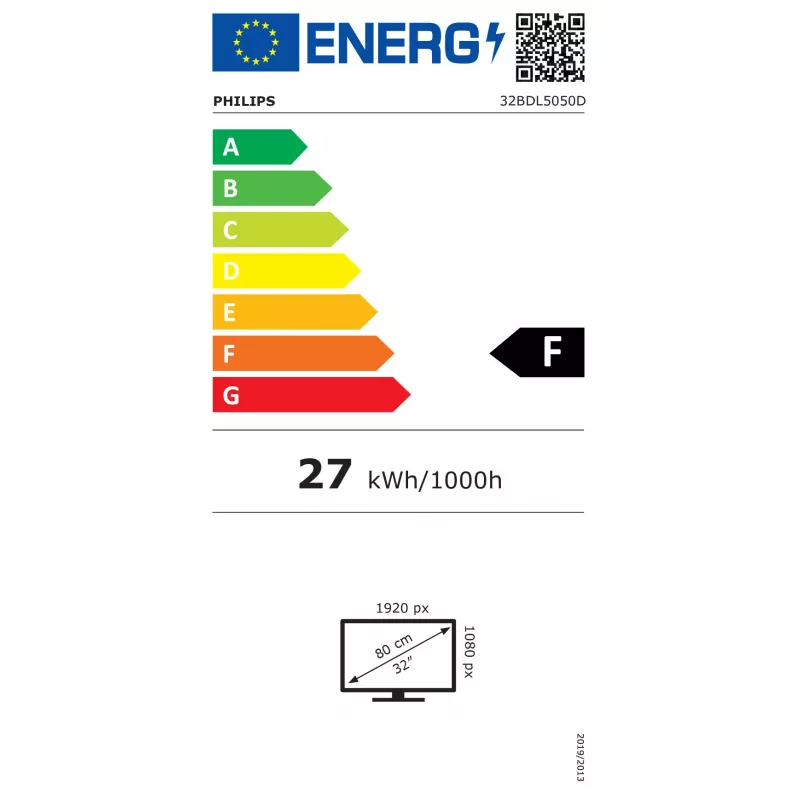 Philips 5000 series 32BDL5050D/00 Signage-näyttö 81,3 cm (32