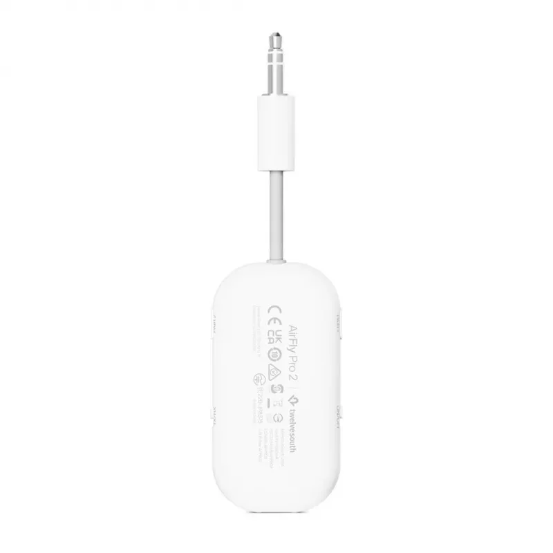 Twelve South AirFly Pro 2 Bluetooth-äänisovitin, valkoinen